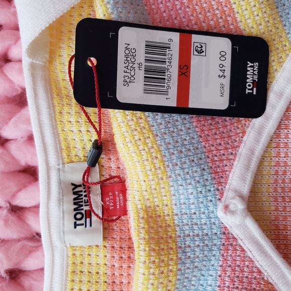 Tommy Hilfiger jeans knitted top xs brand new with tags - Picture 4 of 6